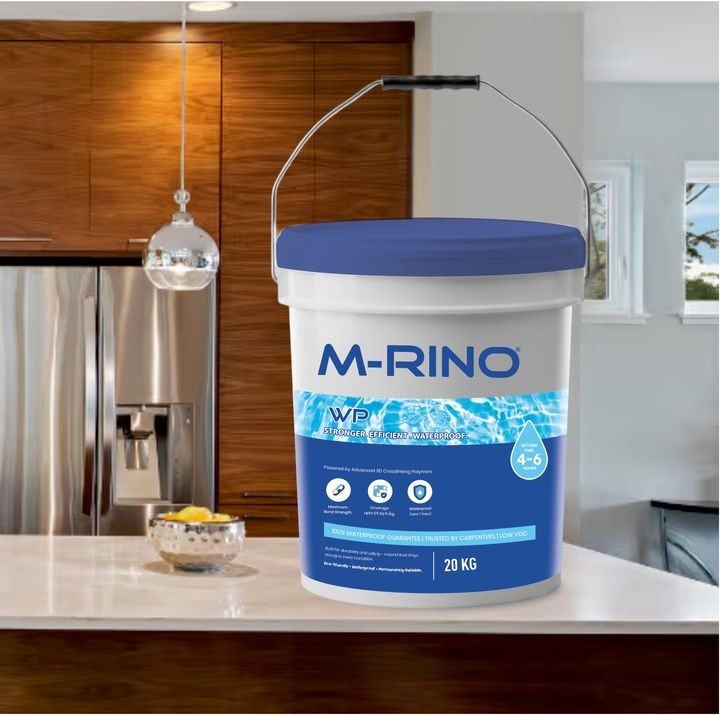 M-RINO WP 20 KG waterproof wood adhesive on a kitchen counter